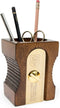 Suck UK Wood Pen Holder & Pencil Holder | Office Desk Accessories & Organizer, Dark