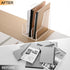 SANRUI Desk Organizer, Acrylic Magazine File Holder with 3 Vertical Compartments, Clear File Sorter for Office Home
