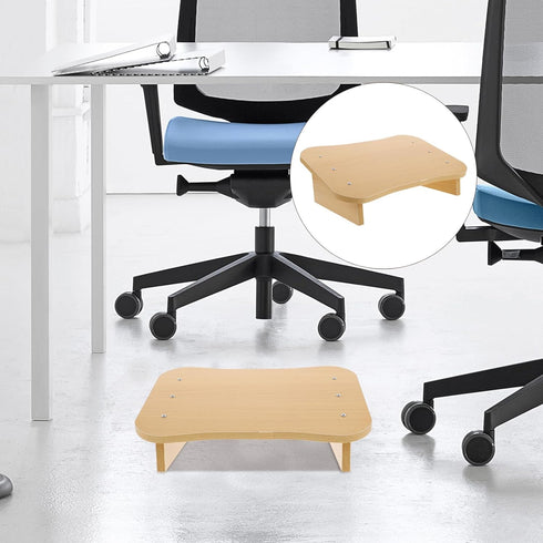 Wooden Footstool for Nursing Office and Home Use Slant Design Foot Rest for Improved Posture Support Under Desk