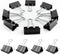Medium Binder Clips, 72 Pack, 1 Inch Black Paper Clips with Storage Container for Office, Home, School