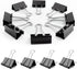 Medium Binder Clips, 72 Pack, 1 Inch Black Paper Clips with Storage Container for Office, Home, School