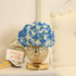 WSYEAR Premium Blue Silk Hydrangea Artificial Flowers Christmas Night Light Faux Flower Arrangement for Home Wedding
