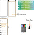 Magnetic Whiteboard for Fridge 3 Pcs 4.5"x10", Dry Erase Board for Refrigerator, Weekly Menu Board, Meal Planner