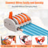 60Pcs Lever Nuts Wire Connectors, 2 3 5 Port Compact Splicing Electrical Wire Connector Assortment Kit for 28-12 AWG