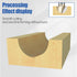 1" Set 1/4 Inch HUHAO Cutting Diameter Cove Box Round Nose Router Bit Shank, Carbide Tipped Core Box Router Bit