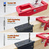 deceptia 2.5" 5" 1/4" 5/8" Door Hinge Jig, Aluminum Alloy Door Hinge Router Jig with Scale, Adjustable Mortise Template