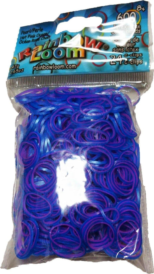Rainbow Loom Pearl-Hot Pink Color