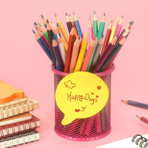 SIMONA Bubble Shape Sticky Notes, 8 Color Bright Colorful Sticky Pad, 75 Sheets/Pad Self-Sticky Note Pads