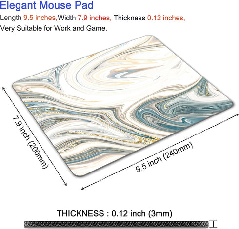 UTGYRRIK Mouse Pad, Square Mousepad, Personalized Premium-Textured, Non-Slip Rubber Base Mouse Mat, Waterproof Gaming