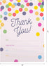 GSM Brands 20 Thank You Cards for Kids - Cards with Envelopes