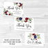 Hadley Designs 24 Sympathy Thank You Cards with Envelopes, Navy Burgundy Floral Bereavement Note, Personalized Memorial