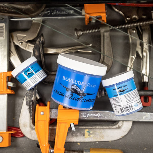 BOELUBE 70307-L-002- Pack 2 4 OZ of pcs - Multi-Use Medium Paste High Performance Lubricant Blue Jar