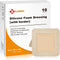 Carbou Silicone Foam Dressing with Adhesive Gentle Border, 3"x3" Waterproof Wound Dressing Bandage, 10 Pack