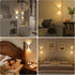 3 Bedroom,Picture,LED,Gold,2 Pack WOBSION Motion Sensor Wall Light with Remote Control, Rechargeable Wireless Wall
