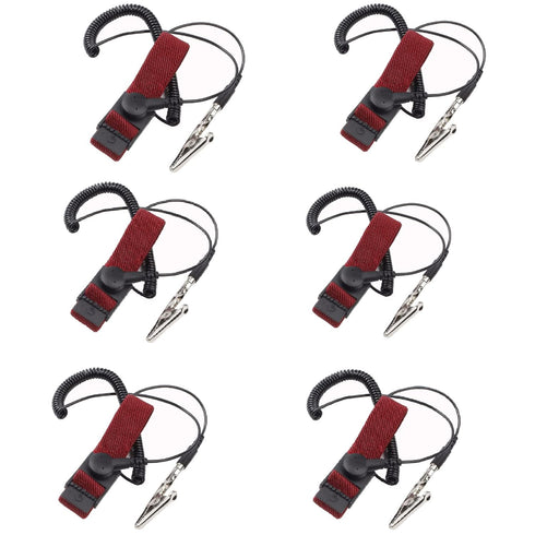 Esd Wristbands, Adjustable ESD Wrist Band, 6 Pack for Sensitive Electronic Devices