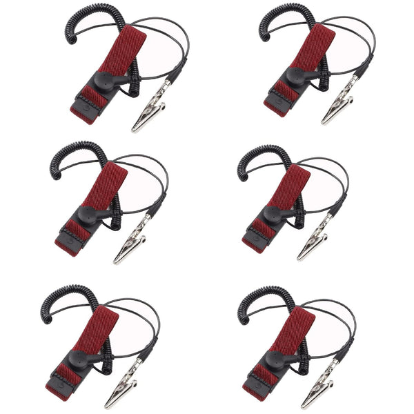 Esd Wristbands, Adjustable ESD Wrist Band, 6 Pack for Sensitive Electronic Devices