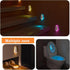Sensor,8 Toilet Night Light Motion Color Changing USB-C Rechargeable Toilet Bowl Light for Bathroom