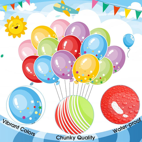 Taobary 67 Pcs Balloon Bulletin Board Decor Balloon School Cut Outs for Teacher Supplies Balloon Accents for Classroom