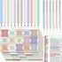 Bible Journaling Kit, 12 Pastel No Bleed Highlighters, 6 Gel Pens, 75 Bible Tabs Set for Study Supplies