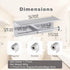 BryXvis Holder,304 No More Phone Drops, Family Friendly Rounded Corners,Toilet Paper Holder with Shelf,Double Roll Wall