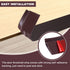 2/5" 3/5" 10 Vinyl Door Threshold Flooring Transition Strip Self Adhesive Carpet Edging Strip for Laminate Doorway Edge