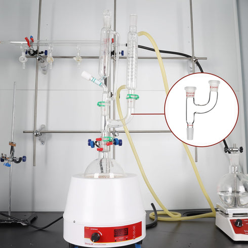 StonyLab 3 Way Claisen Distillation Adapter, 14/20 Joints, Lab Supply SL-L2L5R1