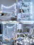 2026 43FT 100LED 12 New Connectable Smart Voice Controlled String Lights Indoor Outdoor | White Globe Fairy Lights