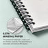 Stone Paper Notebook, No Lines Spiral Notebook, Waterproof Sheet Aesthetic Journal for Note Taking, Green
