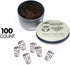 Soda or Iced Tea Cup Shaped Paper Clips, 100 Count Brown, Great for Collectors or Office Gift