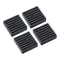 PATIKIL 4 Pcs Rubber Anti-Vibration Pads, Vibration Isolation Mats with Hole 3" x 3" x 0.8" for HVAC