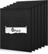 Large Cork Board Subsitute - 36"x24" Bulletin Board - 6 Pack Black Felt Board for Home&Office Wall Decor with Noise Reduction by Bcabo