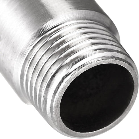 uxcell Shower Head Extension Arm, Stainless Steel 1/2PT Male to 1/2PT Female Thread, 30mm Length Cast Pipe Fitting