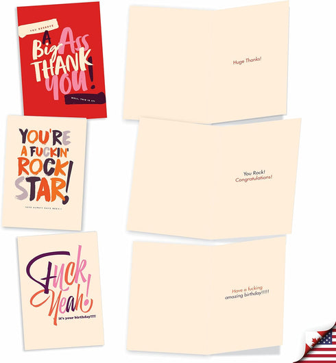 NobleWorks 10 Mixed Occasion Greeting Cards Bundle, Assorted Boxed Notecard Set for Women, Delightful Notes