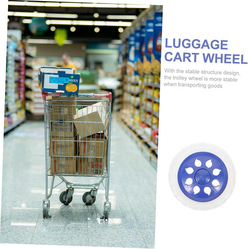 2pcs Veemoon Replacement Casters for Shopping Trolley Luggage Cart Rolling Chair Sturdy Wheel Easy to Install