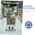 2pcs Veemoon Replacement Casters for Shopping Trolley Luggage Cart Rolling Chair Sturdy Wheel Easy to Install