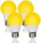 Simba Lighting LED Bug Non-Attracting Yellow Bulb, 5W 40W Equivalent, 4 Pack, Outdoor Porch Light, Amber Warm 2000K