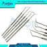 Avon Surgical 5pcs Dental Probe Scalers- Single-Ended | Oral Care Examination Explorer Picks | German Stainless Steel