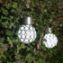 2 Pack Hanging Solar Light Outdoor, Waterproof Ball Shaped Night Light for Gardens, Patios