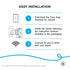 2-amp GE Smart C Multi-Location White Wi-Fi Compatibility Touchless Illuminated Residential Light Switch with Wall