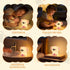 Elixoria 14 Dimmable Kids Night Light, Portable Colors Warm Touch Koala Night Light Lamp for Baby Nursery