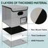 BALEINE File Organizer Box with Lid, Collapsible File Folder Organizer with Plastic Slide for Office Document Storage