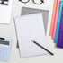 Lincia Top Spiral Steno Pads, 6'' x 9'', Gregg Rule Inner Paper, Colorful Steno Notebook, 10 Pcs