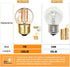 G40 G14.5 E26 LED Bulb Amber 1W Low Watt Edison Bulb 10 Watt Warm White 2200K Vintage LED Globe Night Light Bulb, 6 Pack