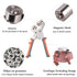 Grommet Tool Kit 3/8 Inch Eyelet Press Pliers with 500pcs Silver Grommets