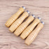 Yardwe 10PCS Wooden File Handle with Strong Metal Collars for File Cutting Tool Craft, 4 Inch