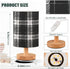 Fustylead Black and White Buffalo Plaid Bedside Table Lamps with USB Port for Bedroom Lamp Table Lamp Small Nightstand