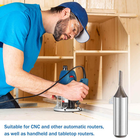 1/2 Inch 1/8" 2 0.51 Inch YG6 HARFINGTON Straight Router Bit Shank Cutting Dia, Flutes Cutting Length Carbide Cutter