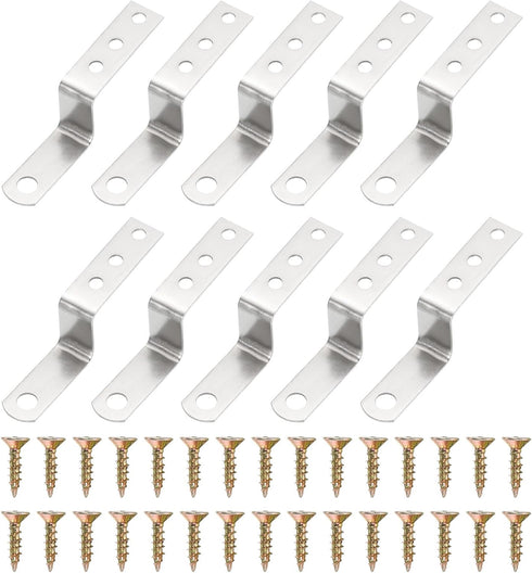 uxcell 20 Pcs Z Shape Corner Bracket, 1 Inch Right Angle Picture