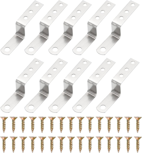uxcell 20 Pcs Z Shape Corner Bracket, 1 Inch Right Angle Picture