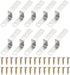 uxcell 20 Pcs Z Shape Corner Bracket, 1 Inch Right Angle Picture